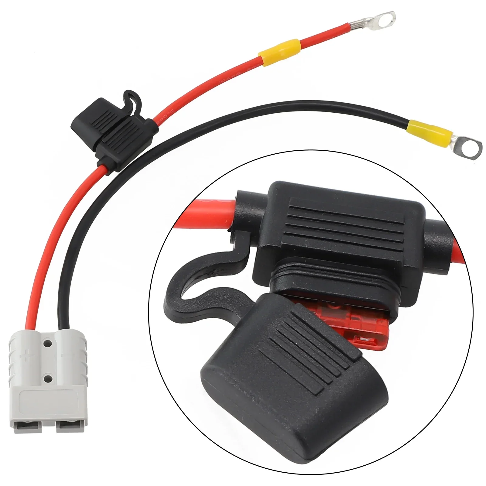 New Practical Connector Charging Cable Kit Terminal 30CM 50Amp Accessories M8 PVC+Copper Parts Plug Replacement