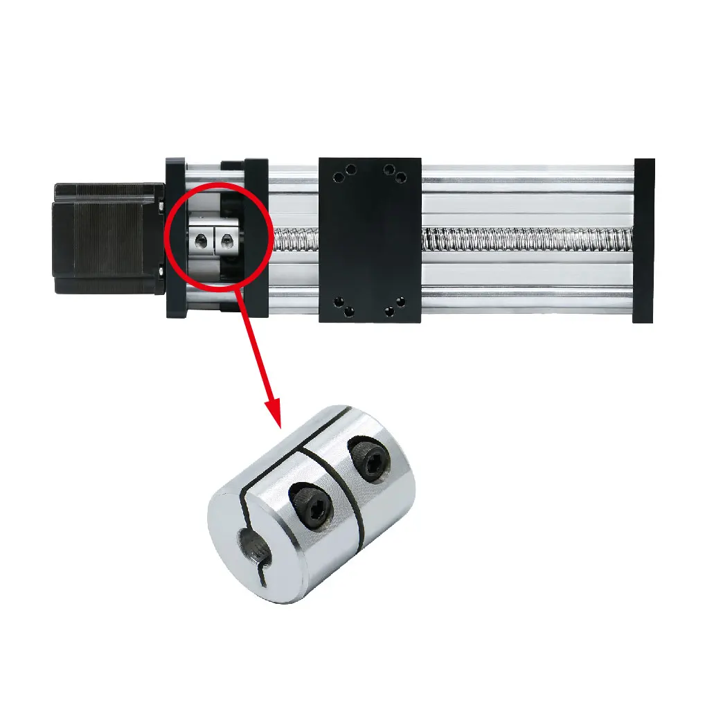 D20L25 ثلاثية الأبعاد جزء الطابعة الرصاص المسمار المقرنة 1 قطعة RIgid المقرنة اقتران جامدة 8x10 6x8 5x8 مللي متر موتور موصل عمود المحرك اقتران #5