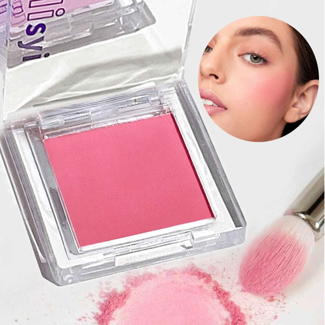 Matte blush tray - 6 shades, waterproof and sweat resistant, natural pink tone, long-lasting, high pigment