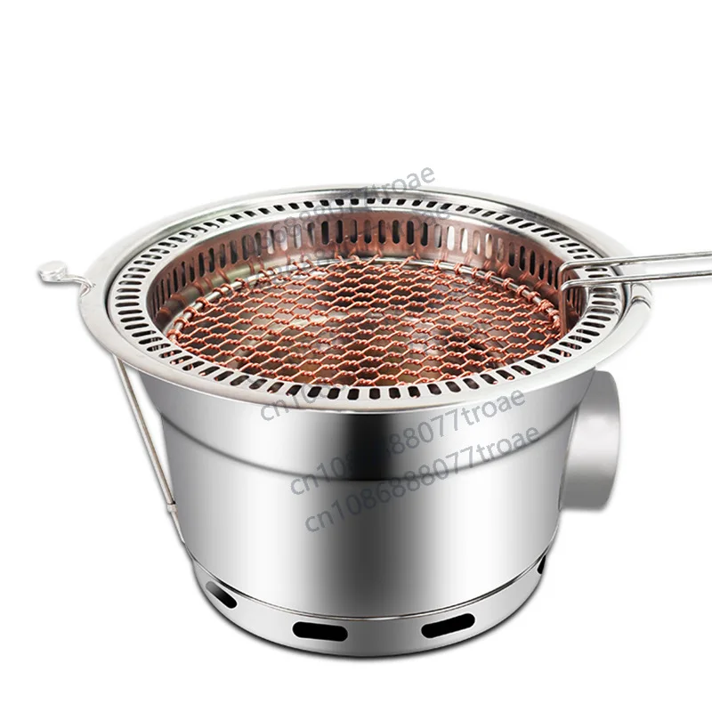 Charcoal grill, lower exhaust carbon grill, commercial