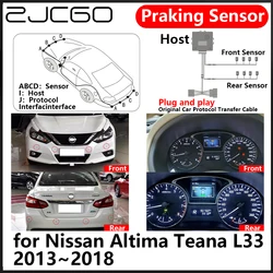 ZJCGO OEM Front Rear Reverse Parking Sensor PDC Car Reversing AID System for Nissan Altima Teana L33 2013~2018