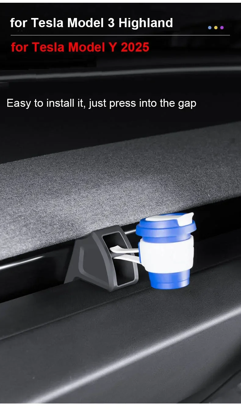 Für Tesla Model Y Juniper 2026: Lüftungsclip-Lufterfrischer, Aromatherapie-Halterung für Luftauslass, Model3 Highland Gadget-Ständer – Detail 6