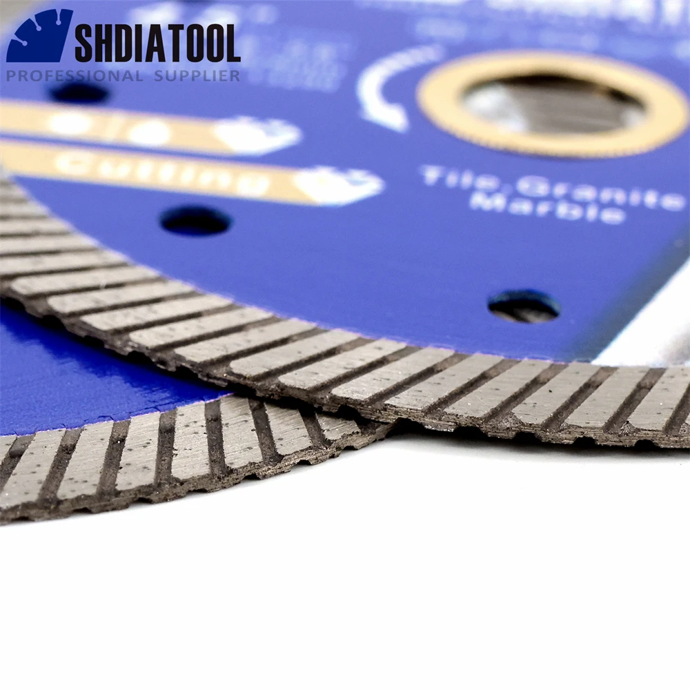 SHDIATOOL Dia115mm Lama per sega diamantata superfine 1/2/3/5 pezzi Disco da taglio per piastrelle in ceramica Turbo da 4,5 pollici Taglierina circolare per marmo granito