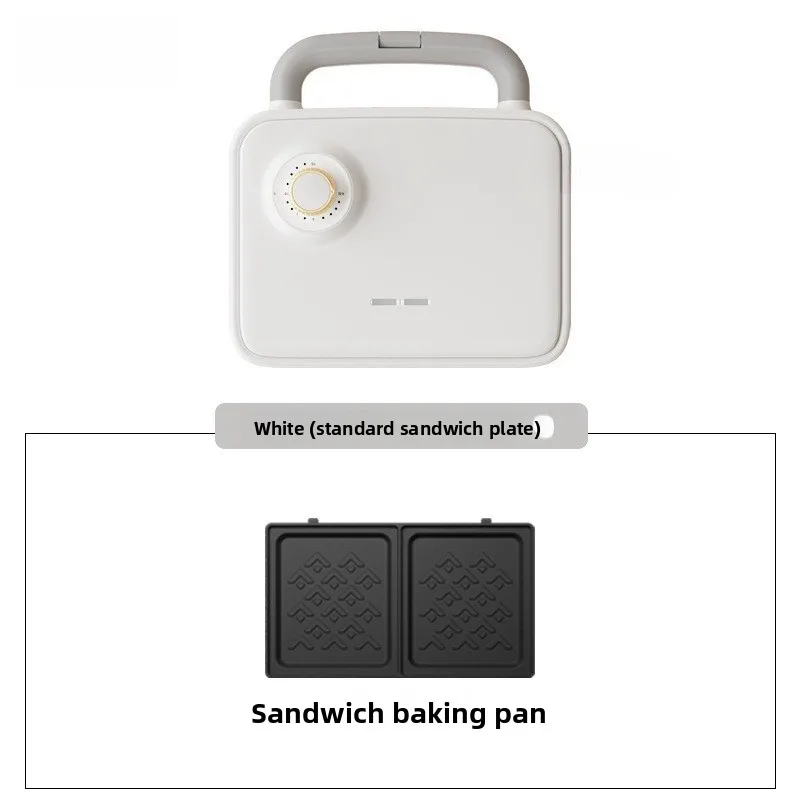 Placa dupla casa cronometrada fabricante de café da manhã sanduíche multifuncional pequena máquina de pão waffle
