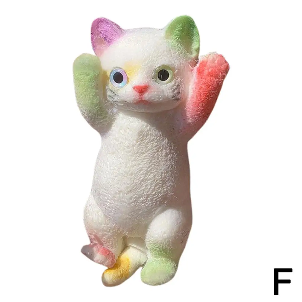 20CM*10CM Cat Squeeze Toys TPR Big Cat Three-dimensional Toy Toys Pinch Doll Toy Super Relieving Relaxing Stress Cute Q1H5