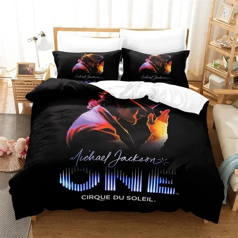 

3D Michael Jackson Bedding Set Single Twin Full Queen King Size Michael Joseph Jackson Bed Set Teenagers Bedroom Duvetcover Se