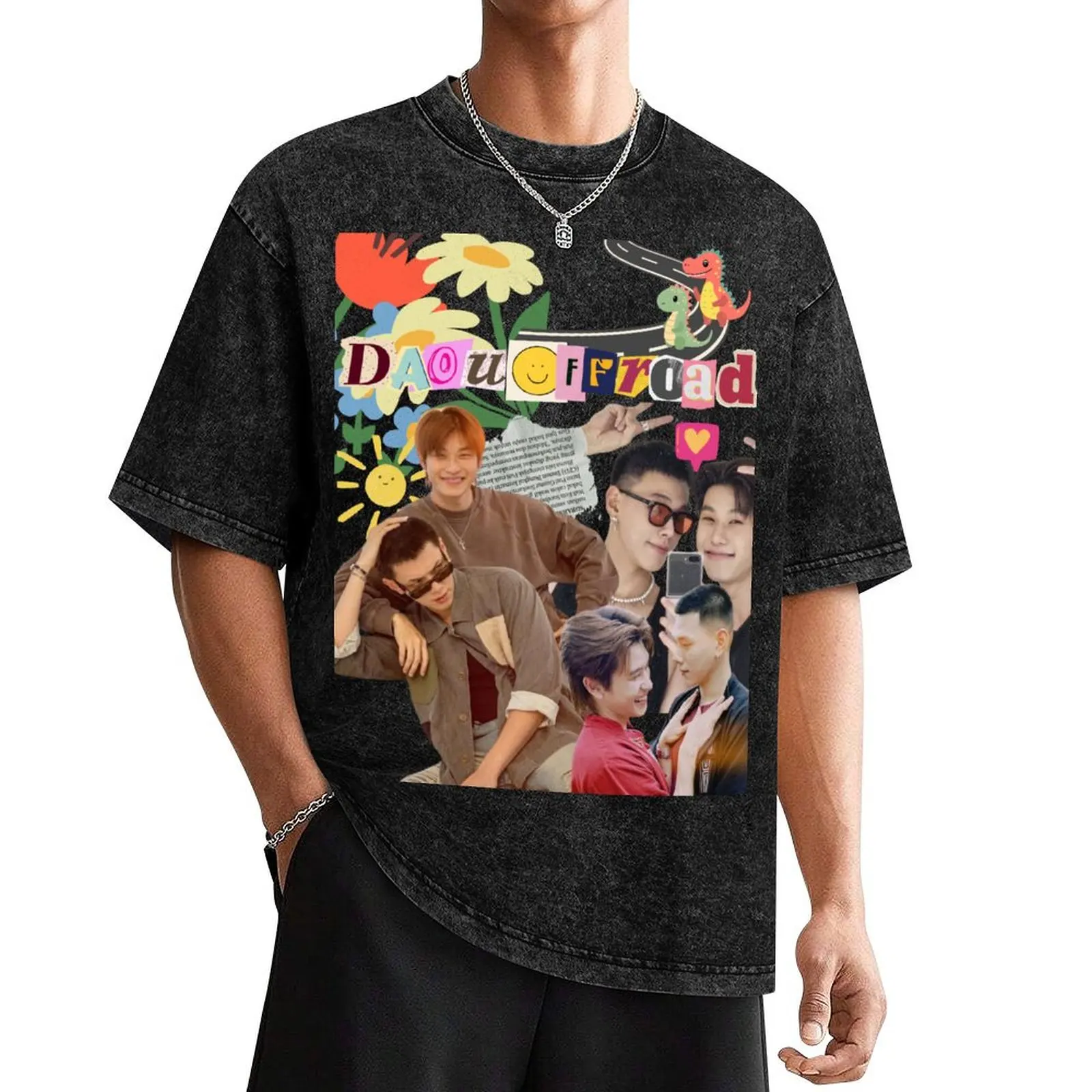 Daou Offroad Bl Thai actor T-Shirt vintage anime shirt summer top fashion shirts shirts graphic tee men