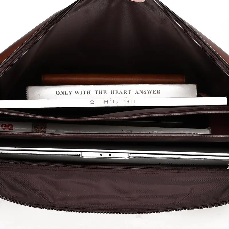 Maleta ذكر جلب قفل بكلمة مرور حقيبة قطري حزمة مصقولة الخشب الحبوب حقيبة كمبيوتر محمول الرجال رسول حقائب اليد حقيبة الكتف