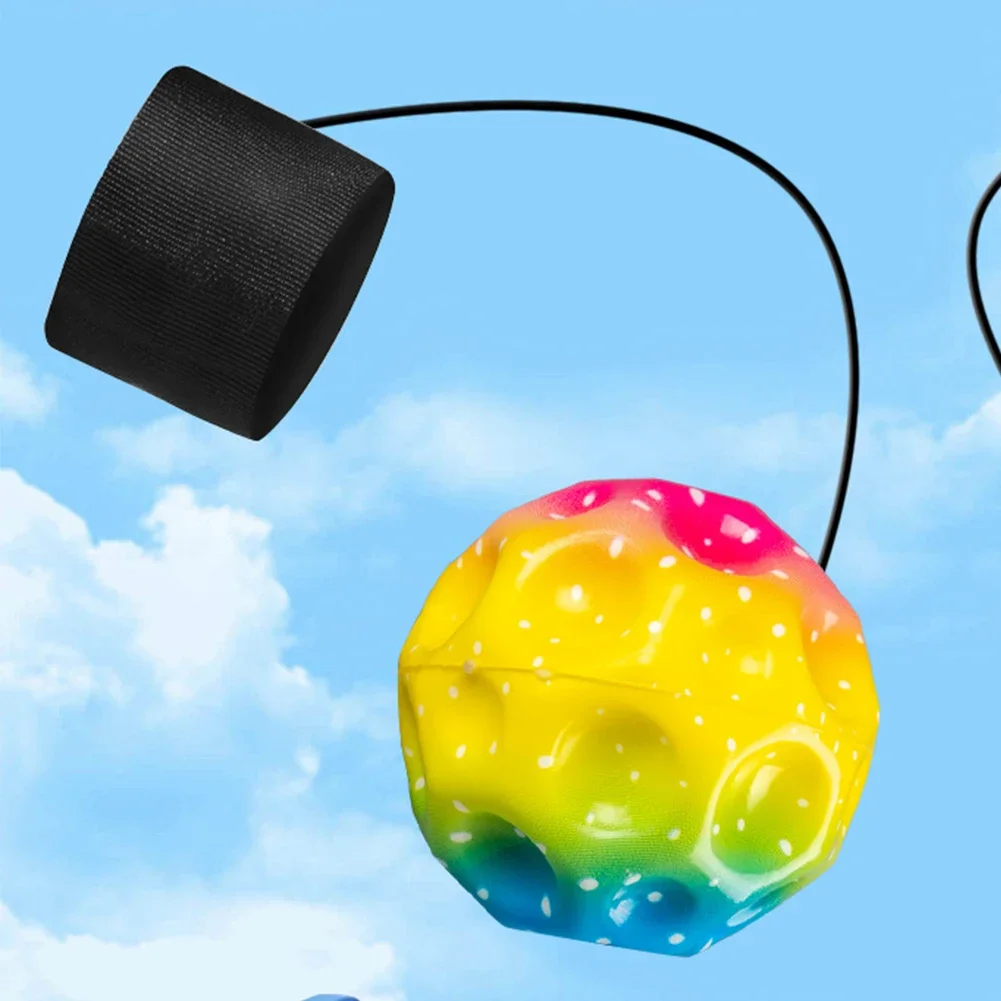 ลูกบอลยางรีบาวด์แบบมีสายรัดข้อมือ สำหรับออกกำลังกายข้อมือหรือเล่นสนุก เหมาะสำหรับวัยรุ่นและผู้ใหญ่