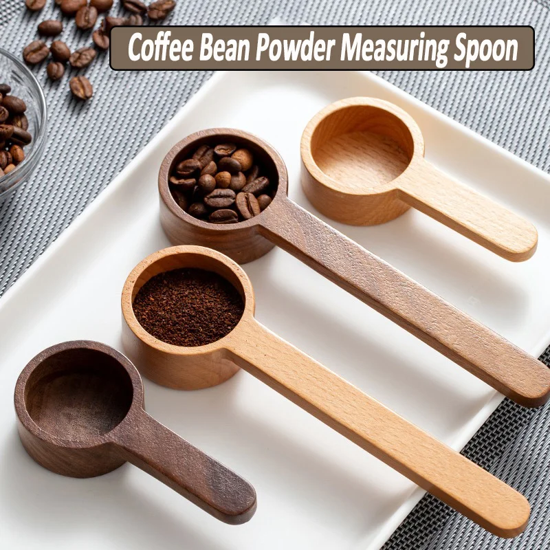 Black Walnut Coffee Bean Powder Quantitative Spoon Kitchen Gadget Coffee Accessories Coffee Scoop Sugar Spice Measure Spoon