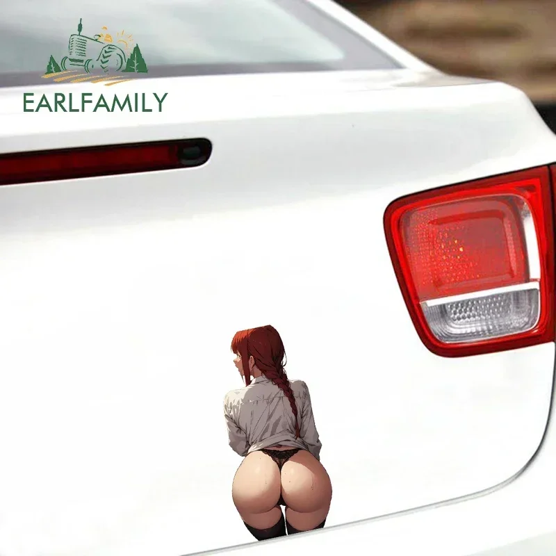 Earl family 13cm Makima Anime Waifu Ass Auto Aufkleber wasserdichte Vinyl Auto Wrap Tools heißen Skateboard Aufkleber Persönlichkeit Zubehör