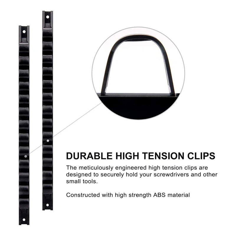 4PC ไขควง Organizer ผู้ถือเครื่องมือ Wall Organizer Wall Mount สําหรับรองประแจ Plier ไขควงองค์กรเครื่องมือ