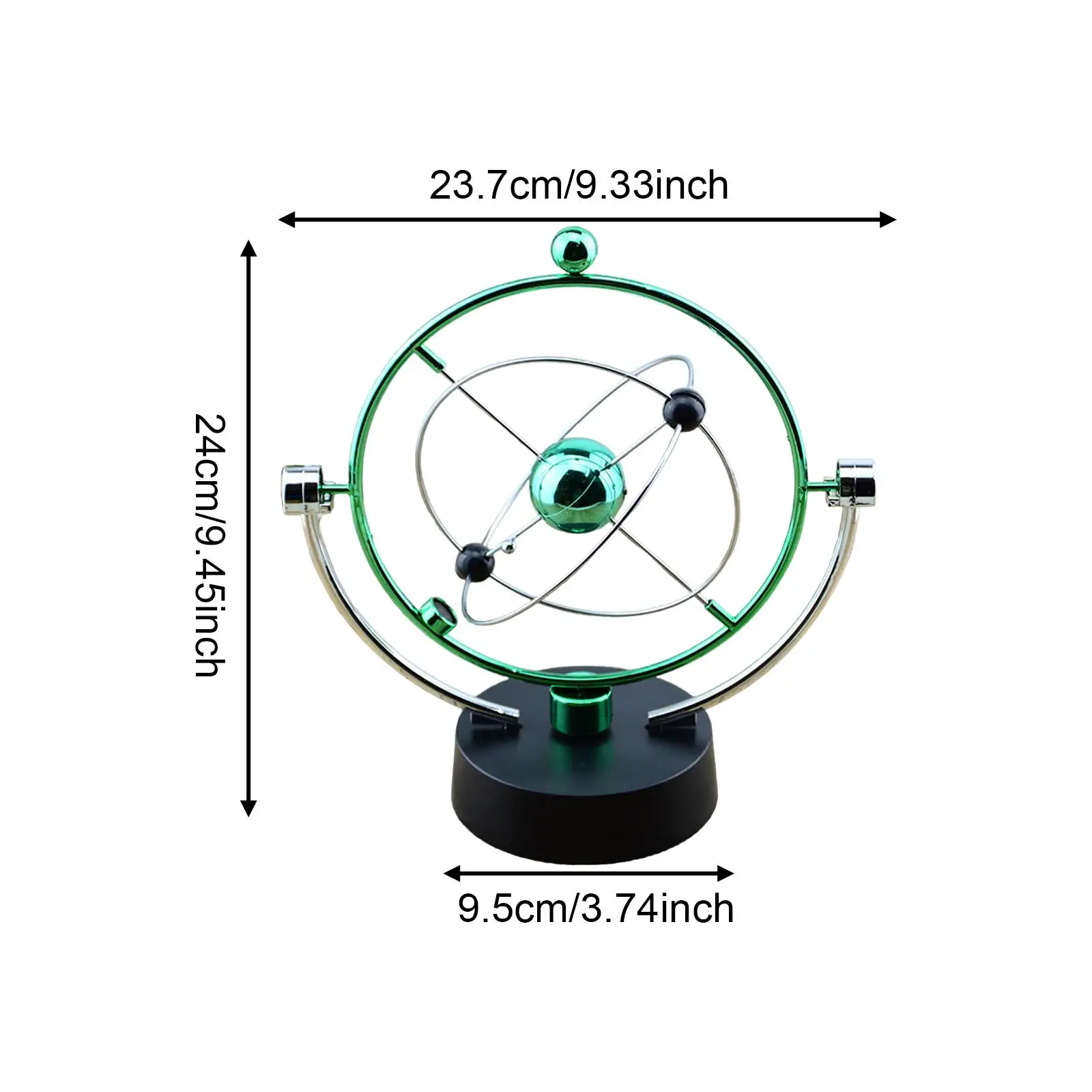 Sleek Design Kinetic Desk Ornament Lightweight Swing Balls Versatile Supplies for Bookshelf Cabinet Countertop Birthday Party