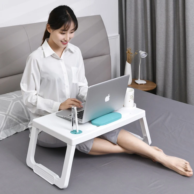 Portable Laptop Table столик для ноутбука for Working Study Folding Laptop Notebook Desk With Pen Stand for Bed Sofa