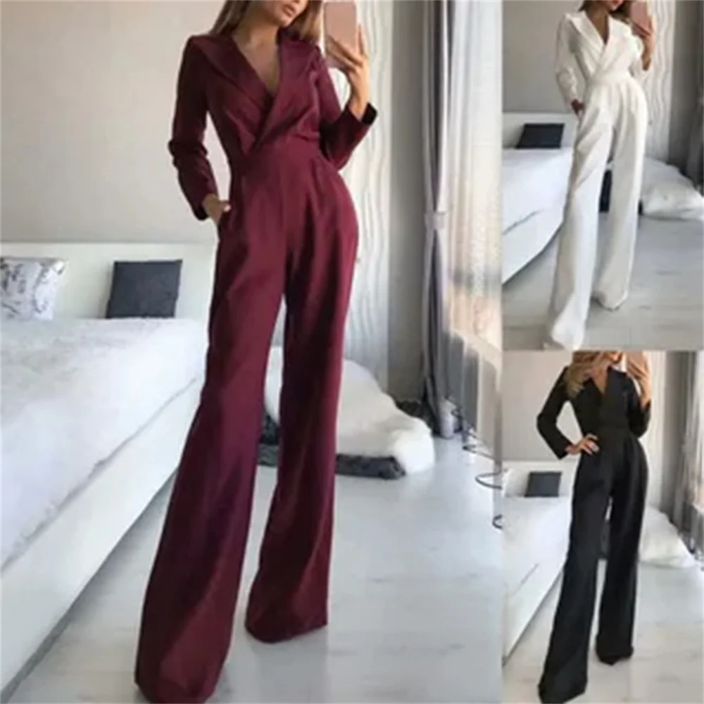 2024 women's spring/summer Chinese long-sleeved new Chinese romper with cardigan mid-waist temperament commuter romper