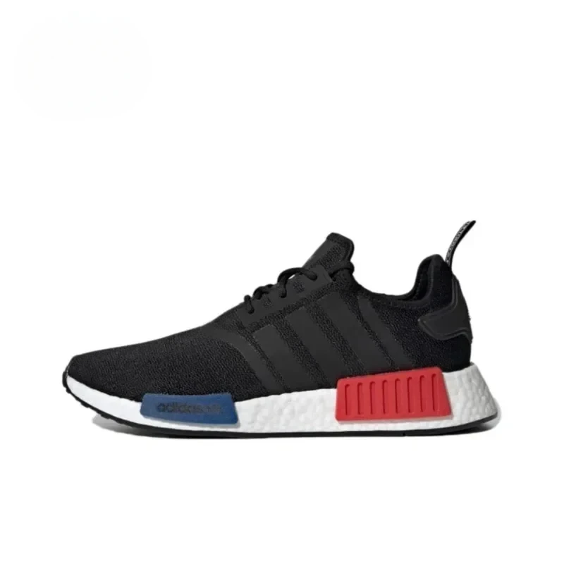 Adidas NMD R1 Core Black Mesh Breathable Wear-resistant and Shock-absorbing Men Women Running Shoes GZ7922