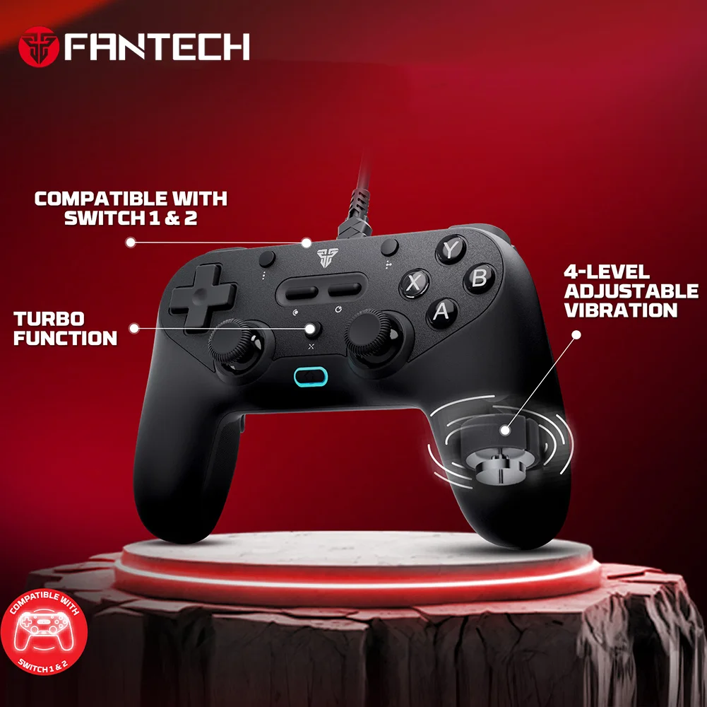 FANTECH EVO GP17 Multi - Platform Gamepad Timed Macro and 1000Hz Polling Hall - Effect Sticks and Triggers Wired Gaming Gamepad