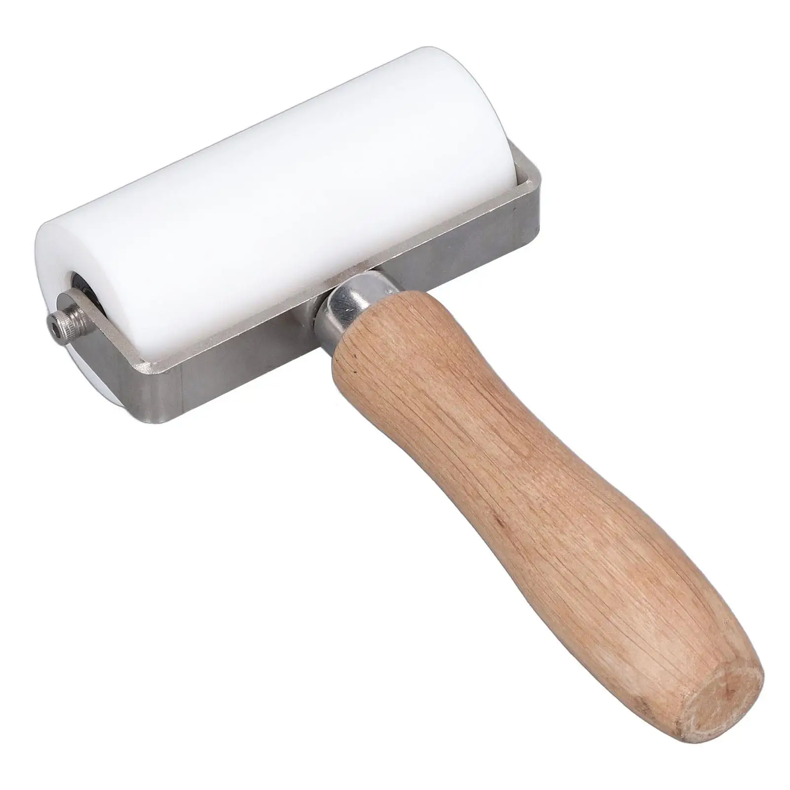 

Dual Silicone Seam Roller 90mm 3.5in with Beechwood Handle Two Way Bearing Design for high Temperature Welding