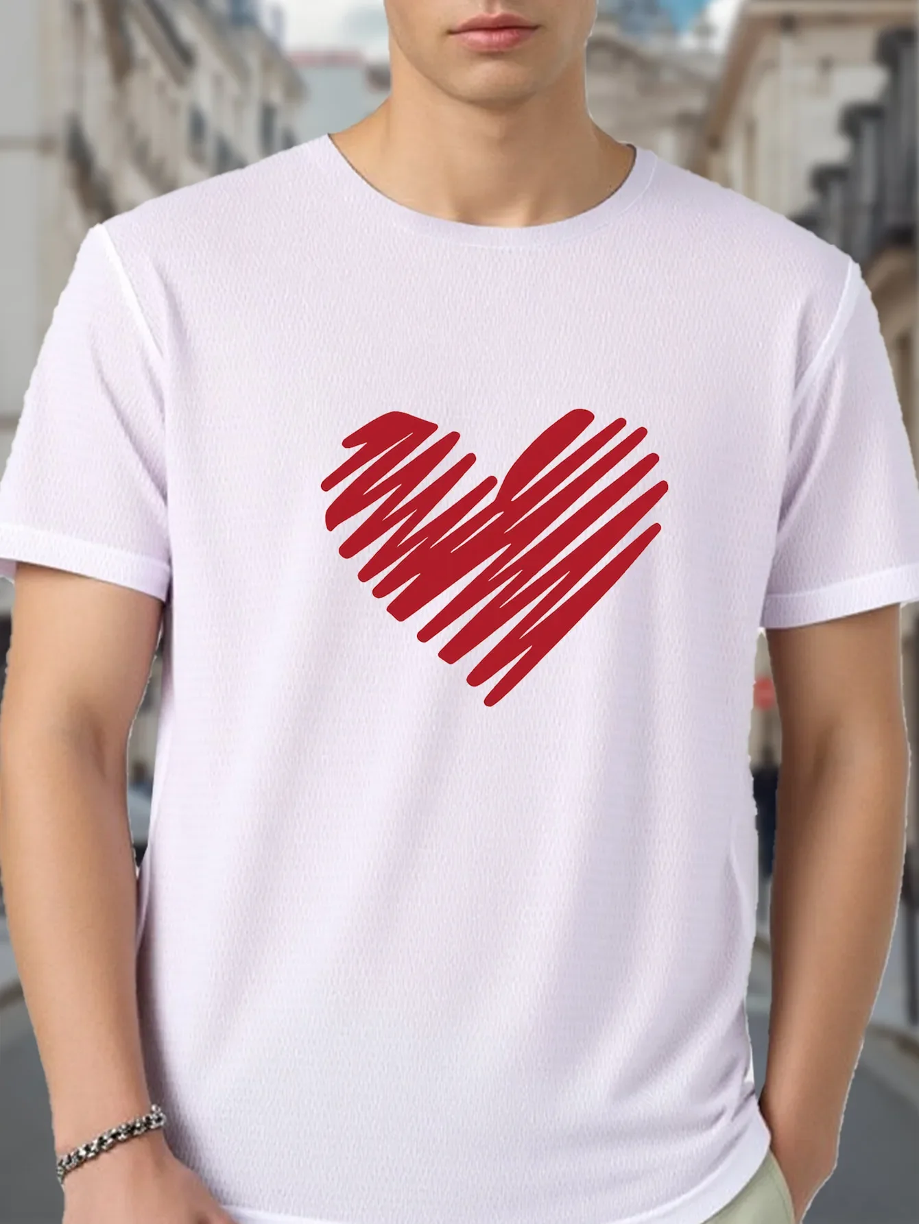 

2025 New Men's T Shirts Print Tshirt Summer Sports Men Women Short Sleeve Loose Tees Tops