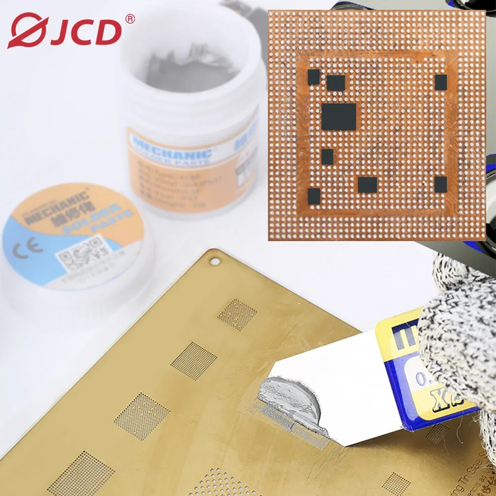 JCD XGSP50 Temperatura costante senza piombo 183 °   C Strumenti di riparazione per saldatura con pasta saldante per riparazione a temperatura media e bassa