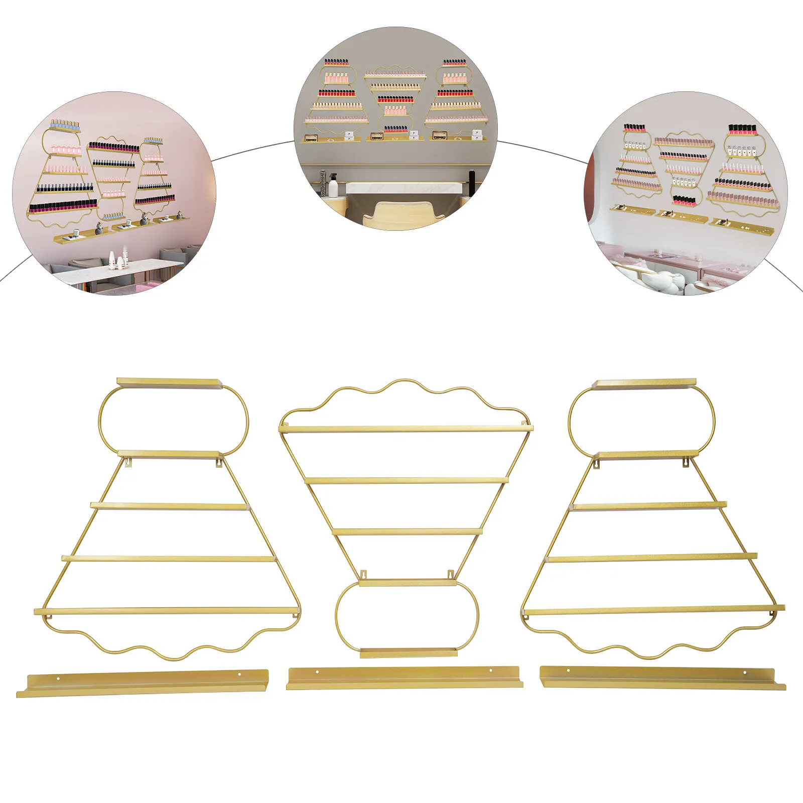 

Настенные стойки для лаков для ногтей, полки для лаков, витрины для лаков