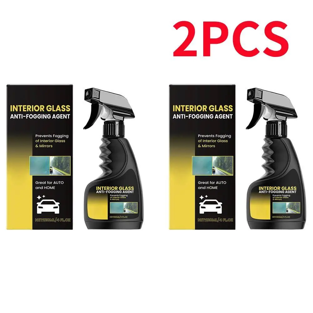 2PCS Water Repellent Spray Anti Rain Coating For Car Glass Hydrophobic Anti-rain Car Liquid Windshield Mirror Mask Auto Polish