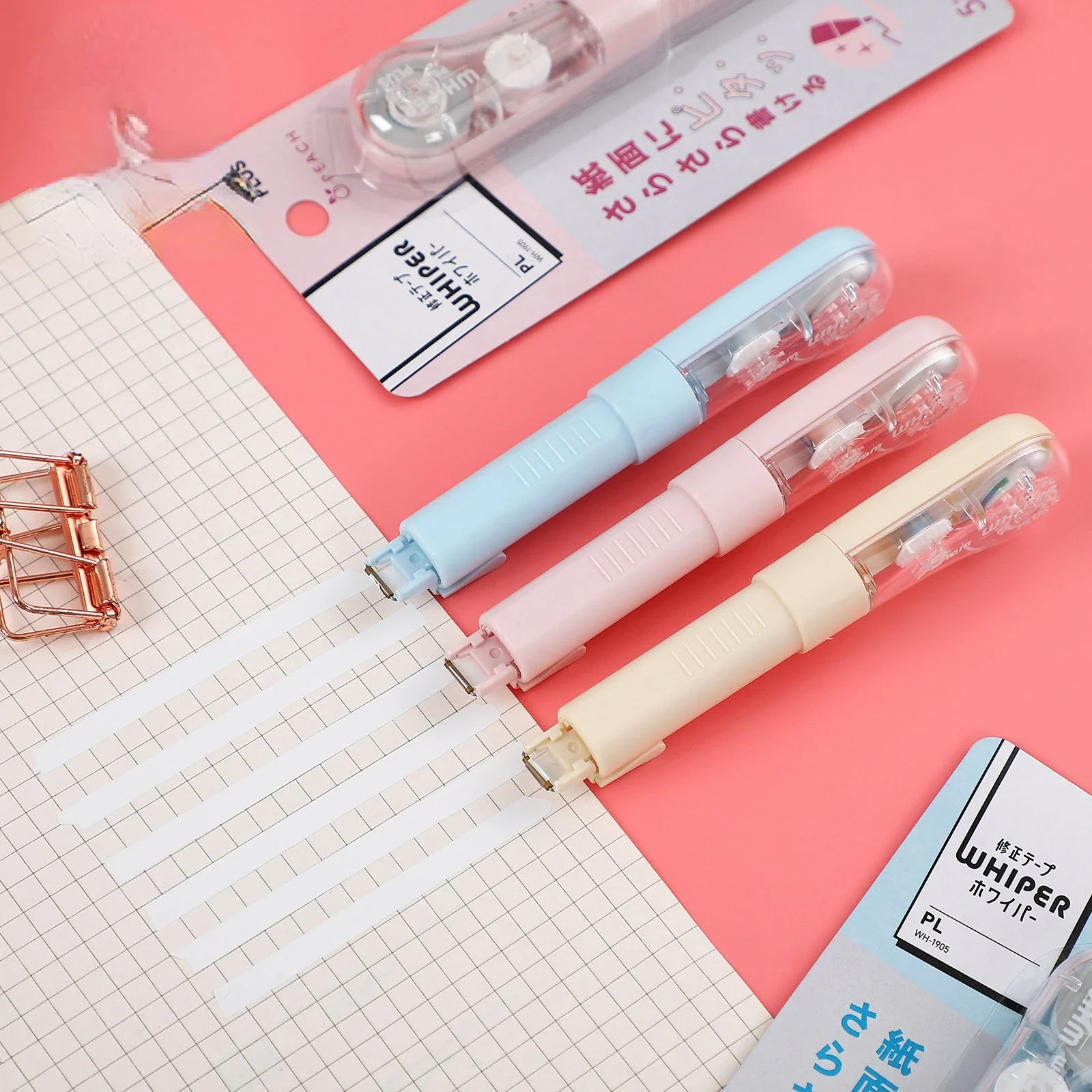 1pc 5mm*6m Macaron Creative Pen Style Correction Tape Creative Simple Portable Strong Roller Stationery Student Supplies