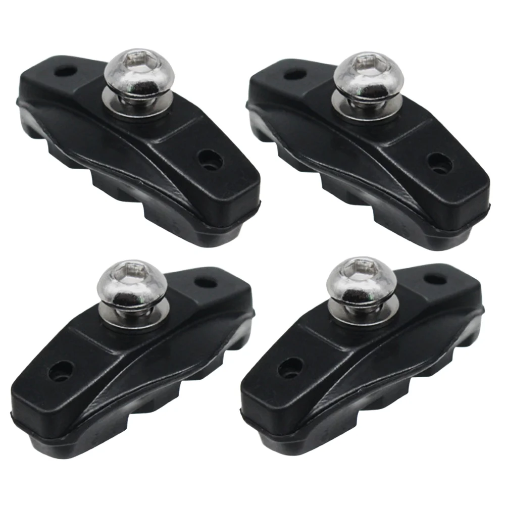 2 Pairs/4pcs Brake Pads C-brake Stripping Exercise Bikes Black for Bicycle Child