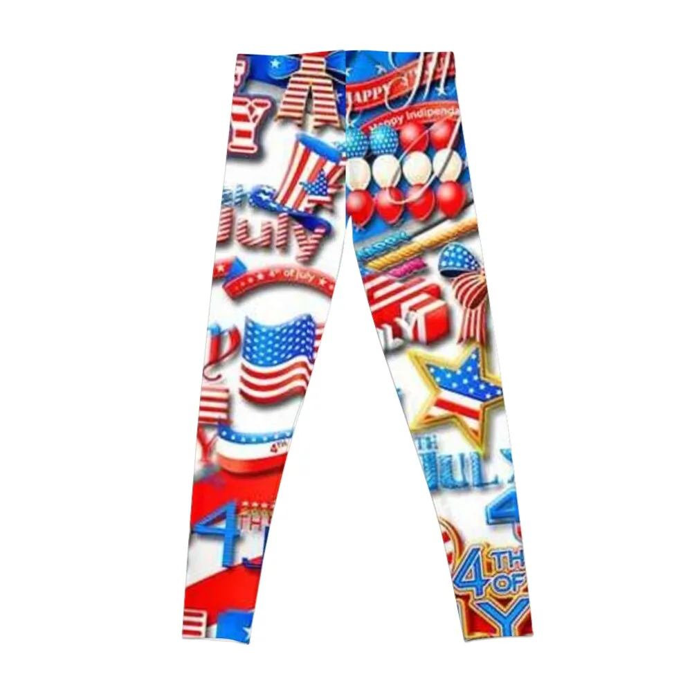 USA- America 4 july Leggings sporty woman push up leggins push up woman Women's fitness Womens Leggings