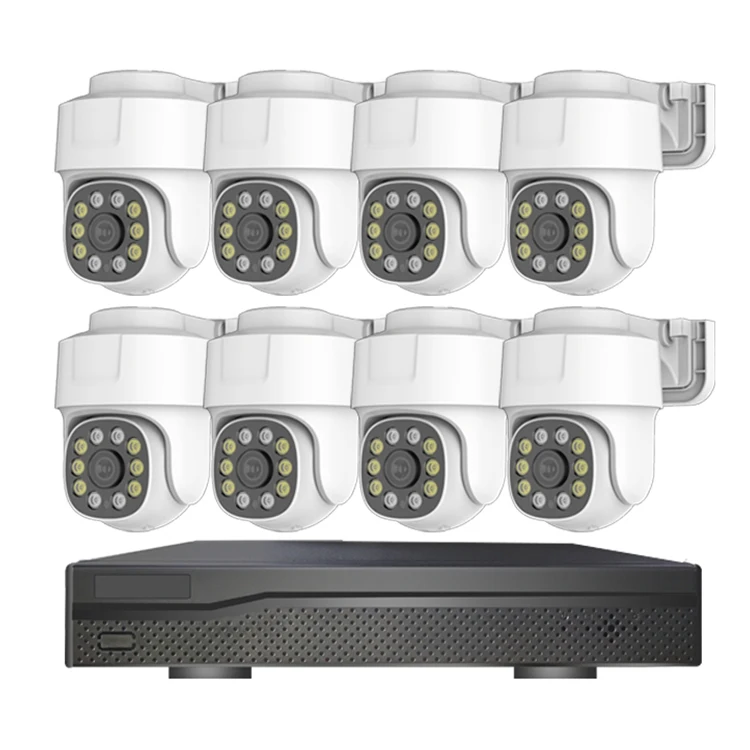 

8MP 8 Channel 4K POE NVR Kit 8PCS IP Dome Surveillance Camera Security System Set Two-way Audio Smart CCTV Outdoor