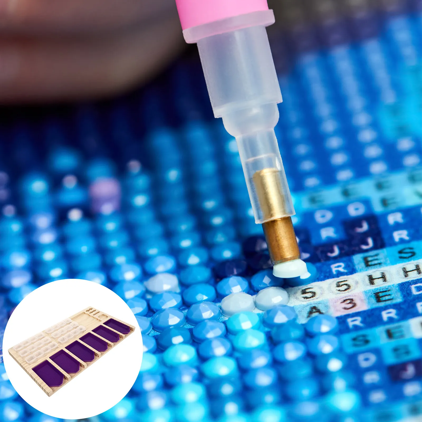 

Набор из 1 органайзера для алмазной мозаики: подставка для ручек с алмазной мозаикой, органайзер для хранения алмазных ручек, инструмент для алмазной вышивки, органайзер для ручек со стразами, высокая вместимость