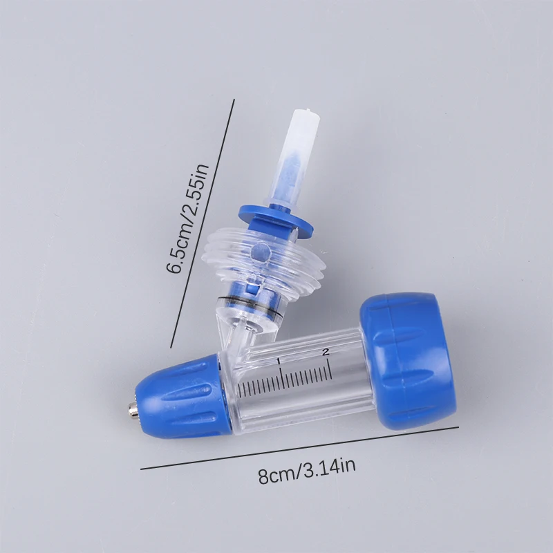 1PC 2/5/10ml Automatic Veterinary Continuous Syringe Animal Adjustable Vaccine Injector Livestock Sheep Cow Injection Tool