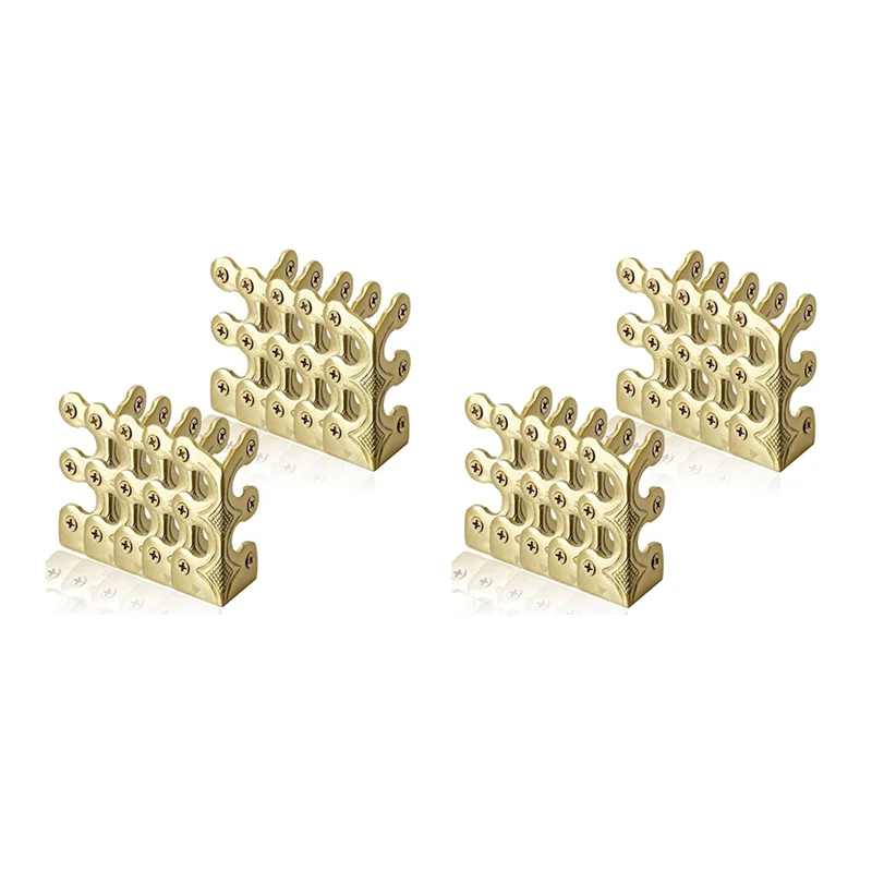 

BMBY-20Pcs Baseboard Corner Protectors-Brass Skirting Board Corner Protectors,Decorative Protector Cover,For Table Cabinet