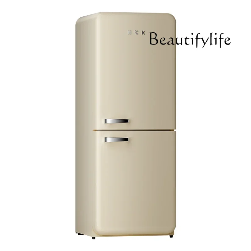 

401L Living Room Double Door Retro Refrigerator Variable Frequency Air Cooling Home Embedded Large Capacity