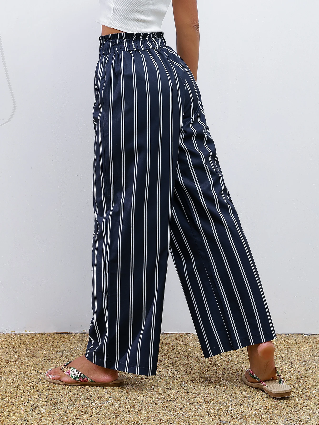 Womens Trousers Digital Printing fashion Elegant Casual japanese style European and American Korean Style