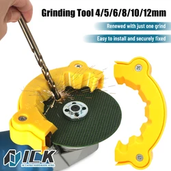 Drill Bit Sharpener Attachment for Angle Grinder Fits 4-12mm Bits Grinding Resharpening For High Speed Steel Carbide Drill Bits