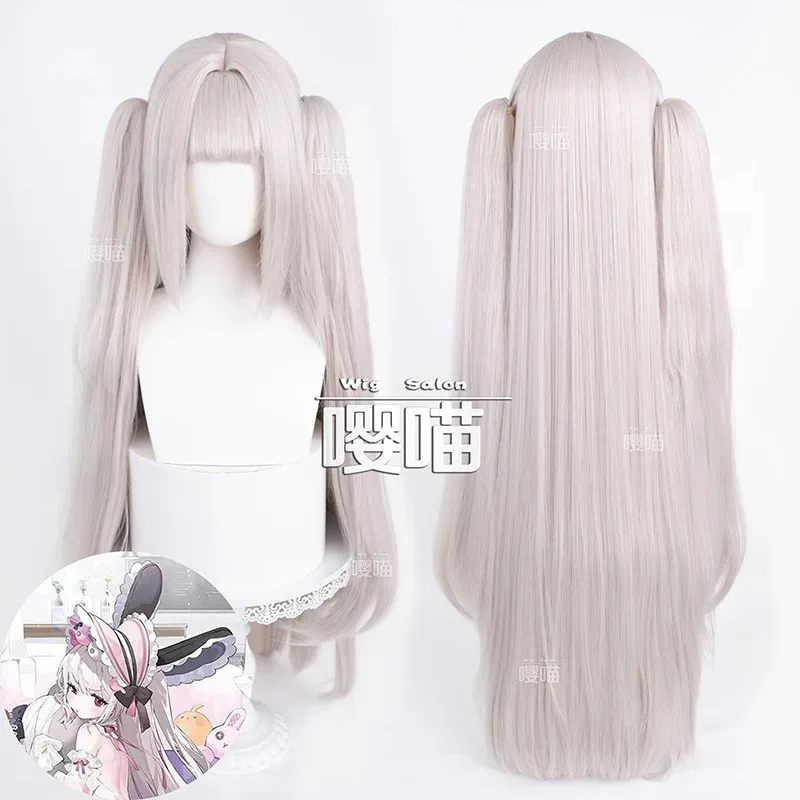 

Высокое качество аниме Azur Lane Halford Bunny Girl косплей парик длинные волосы специального цвета аниме парик термостойкие волосы + шапочка для парика