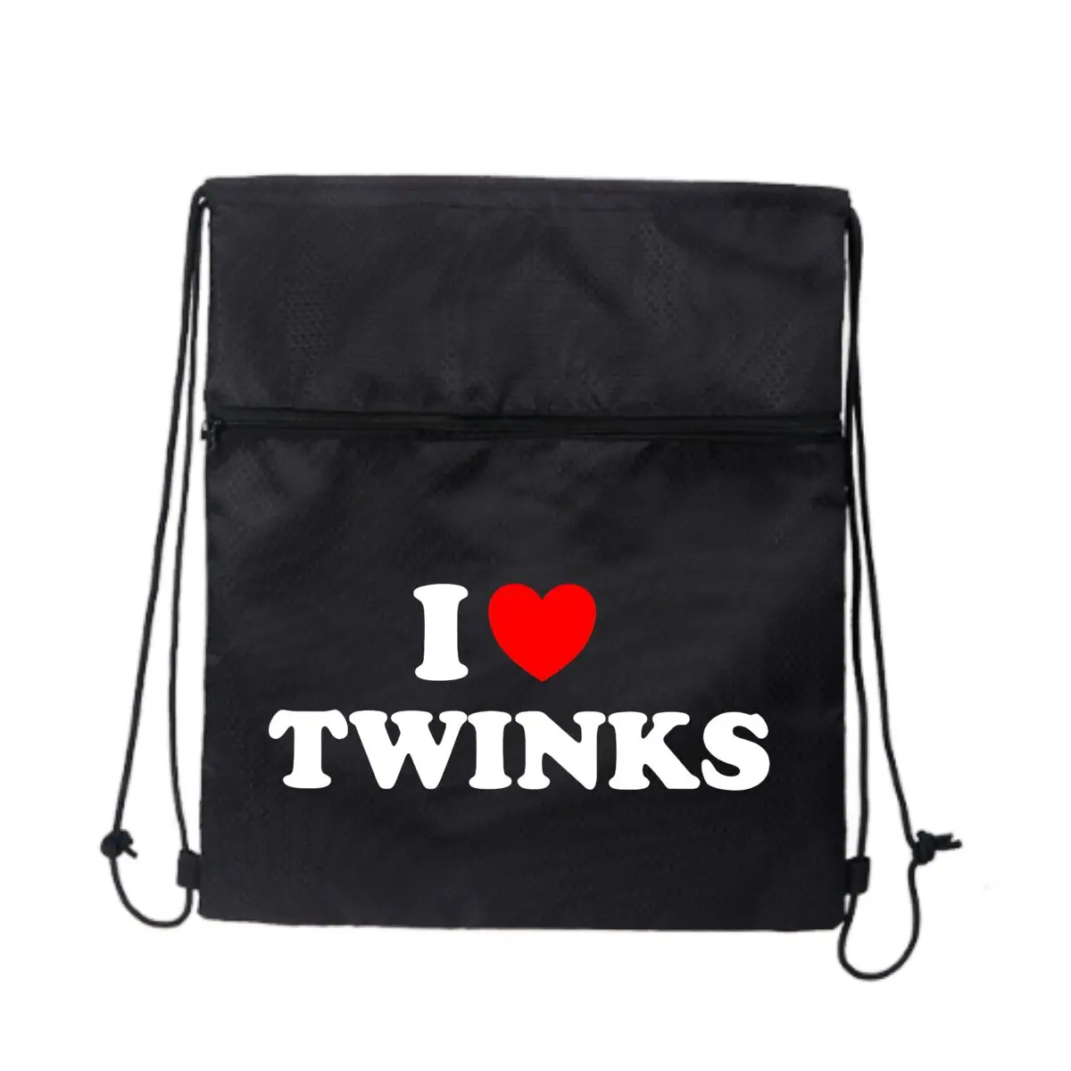 

I Love Twinks Text in Red Heart Frame Складной рюкзак на шнурке Легкий простой и модный спортивный рюкзак унисекс