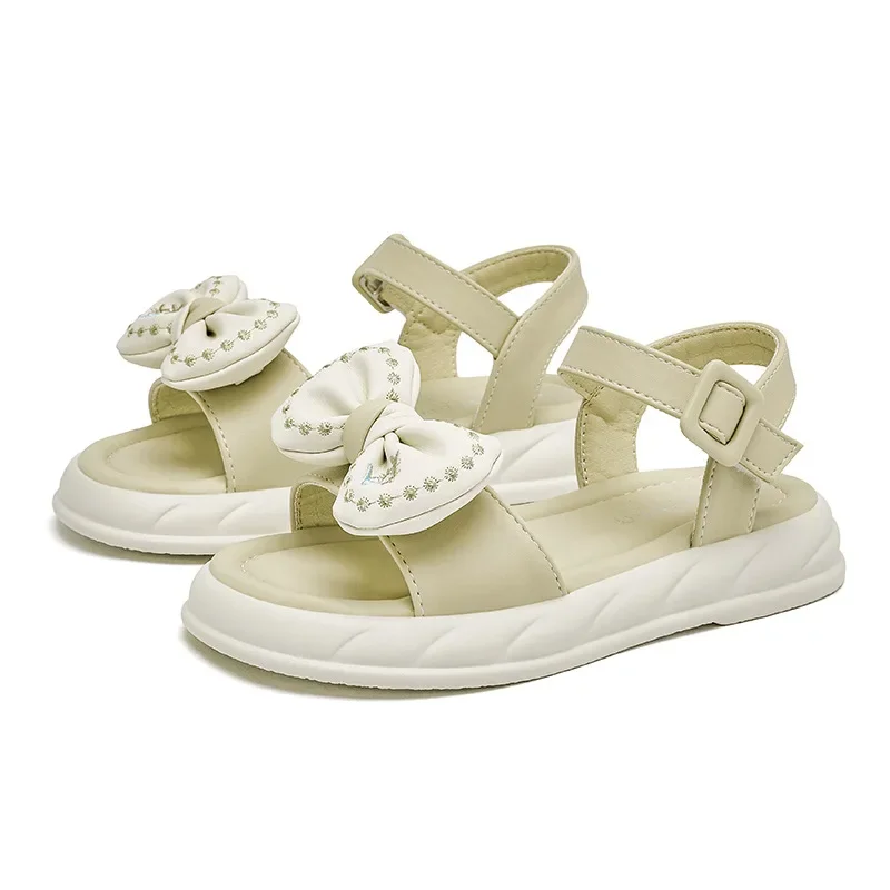 

Новые летние детские сандалии принцессы, обувь для девочек на мягкой подошве, сандалии для девочек, детская обувь с бантом, детская обувь для девочек Босоножки