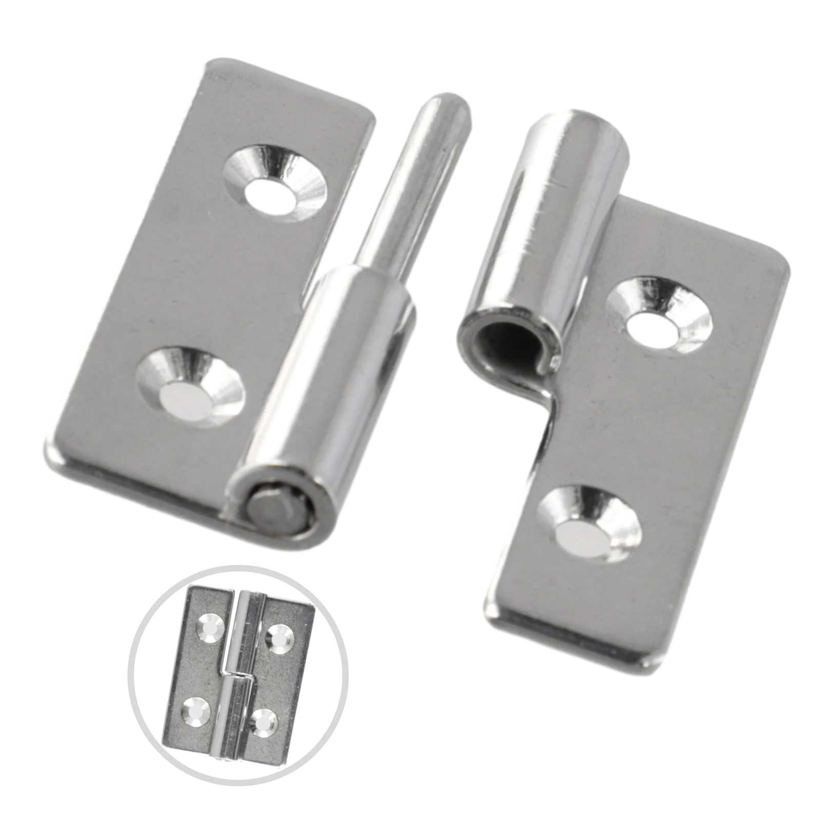 1pc Detachable Hinge Slips Lift Flag Off Door Hinging Stainless Steel Door Connector Left Right Flats Hinge Furniture Hardware