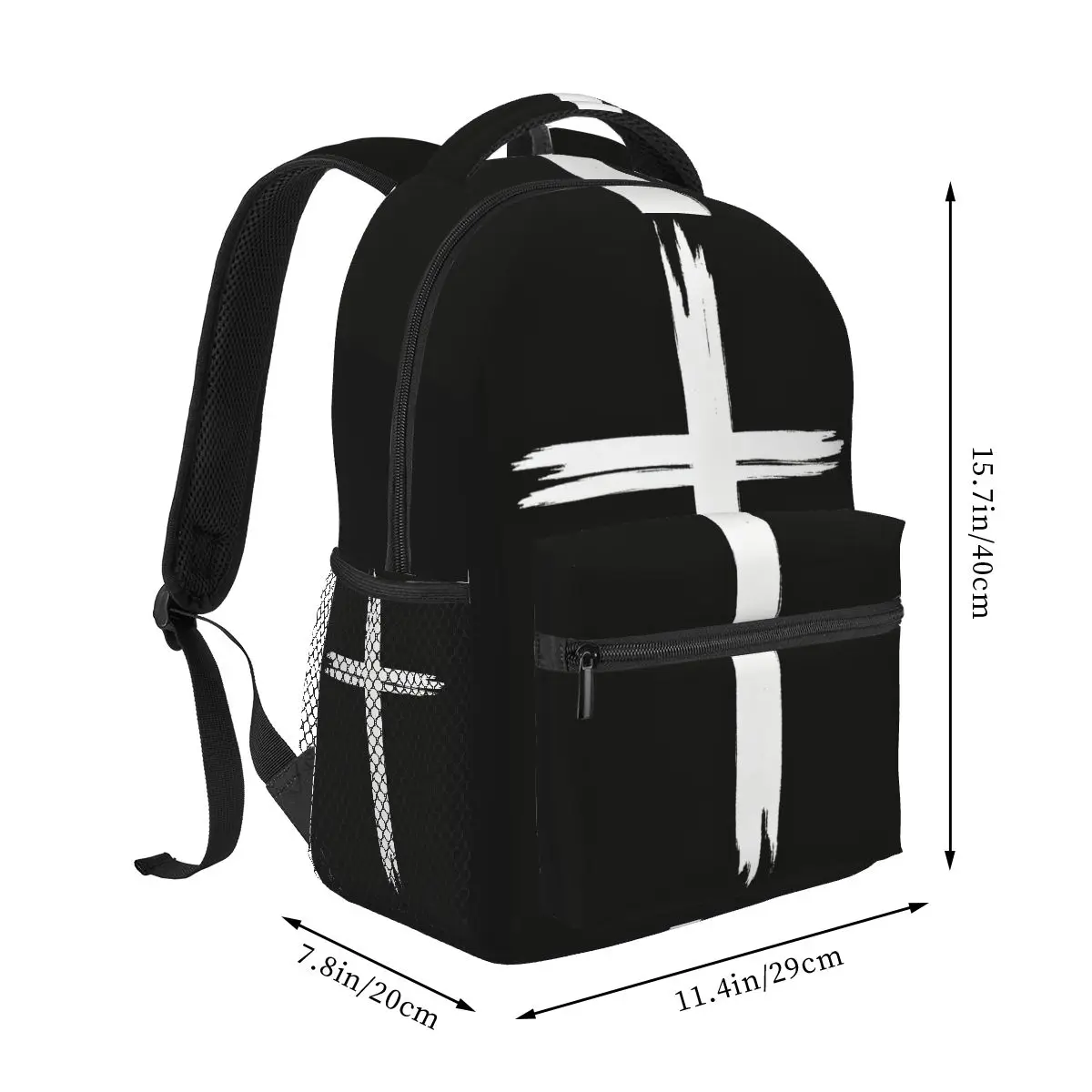 Christian Strength In Jesus Bible Verse Backpack Student Boys Girls BookBag Children School Bag Shoulder Bags for Men Women
