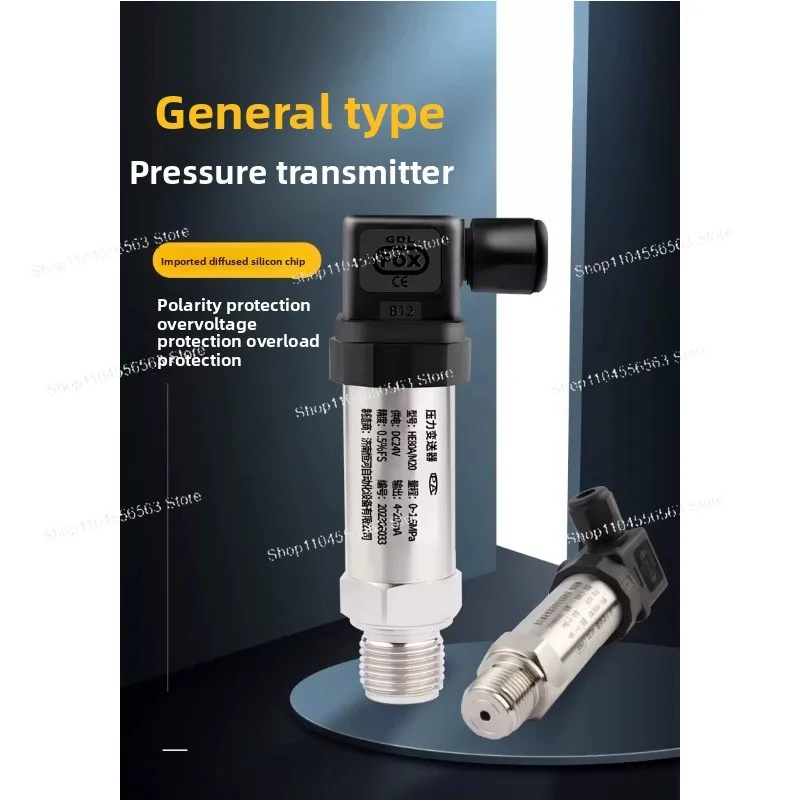 Pressure transmitter sensor 4-20mA inlet diffusion silicon gas pressure oil pressure water pressure, hydraulic sensor 0-10V