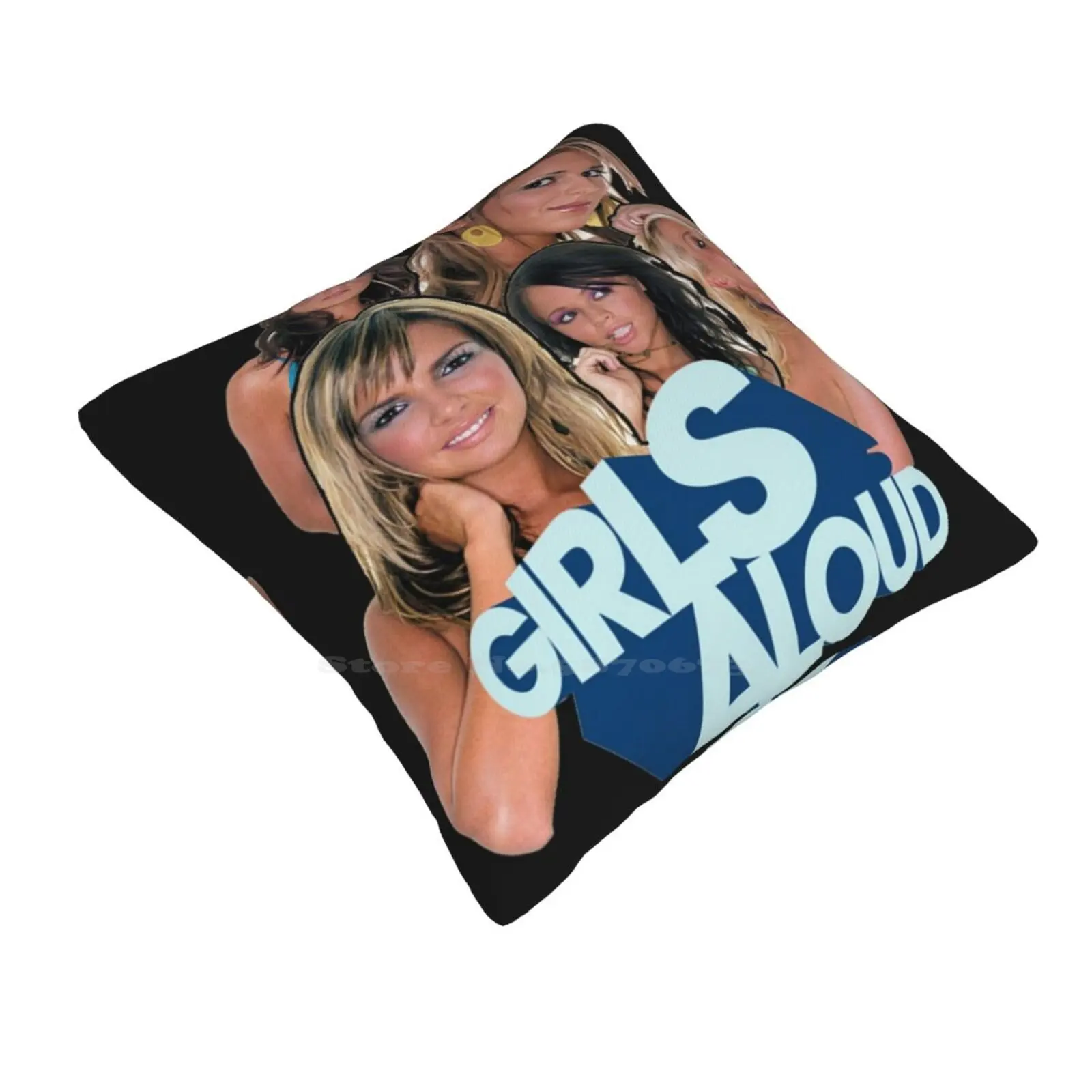 Girls Aloud 01 Funny Cute Decor Square Pillowcase Girls Aloud 01