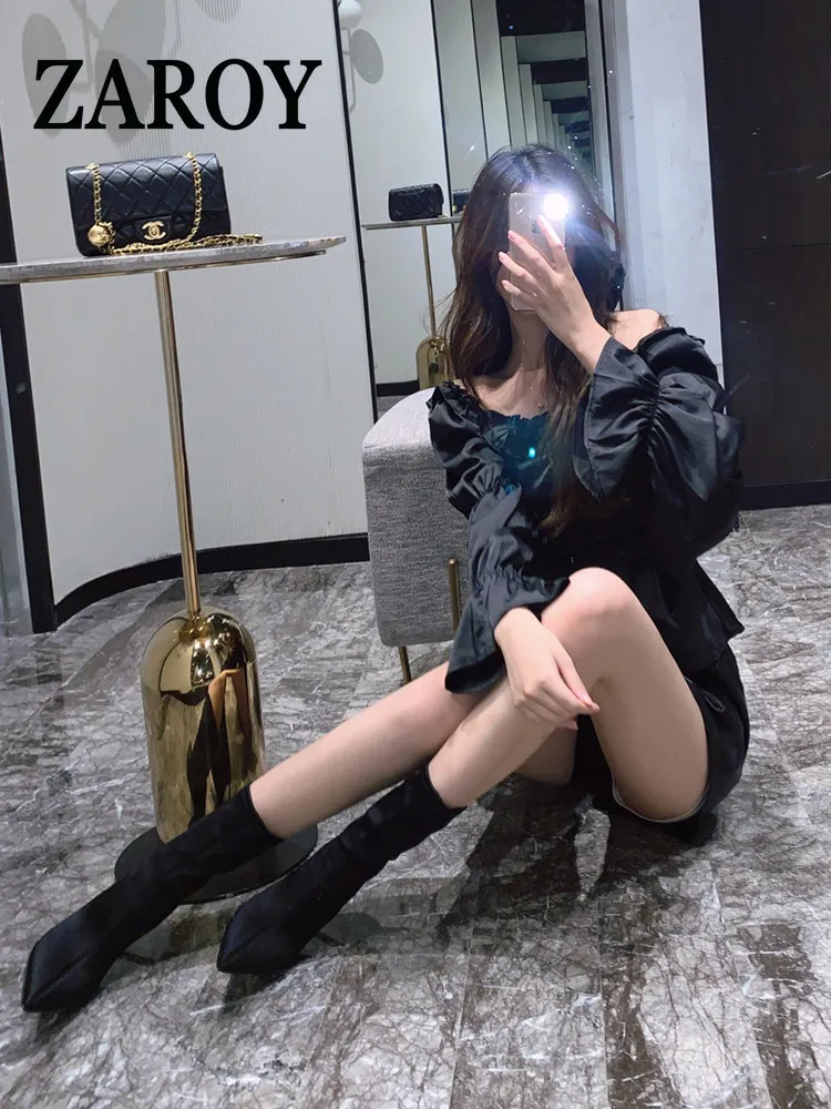 【Outlet Clearance】Pointed high heels, women's stiletto socks boots, best-selling tights boots, short boots