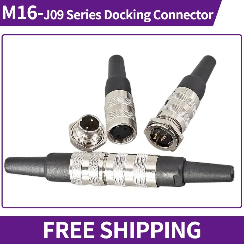 

5/10/20Sets M16 Positive & Negative Aviation Connector Plug J09 Socket Butt Male&Female M16-09-2/3/4/5/6/7/8/12/16/18/19 Pin