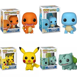 Funko Pop Pikachu 353# Bulbasaur 453# Charmander 455# SQUIRTLE 504# Figures Toys Vinyl Doll Collection Models for Kids Gift