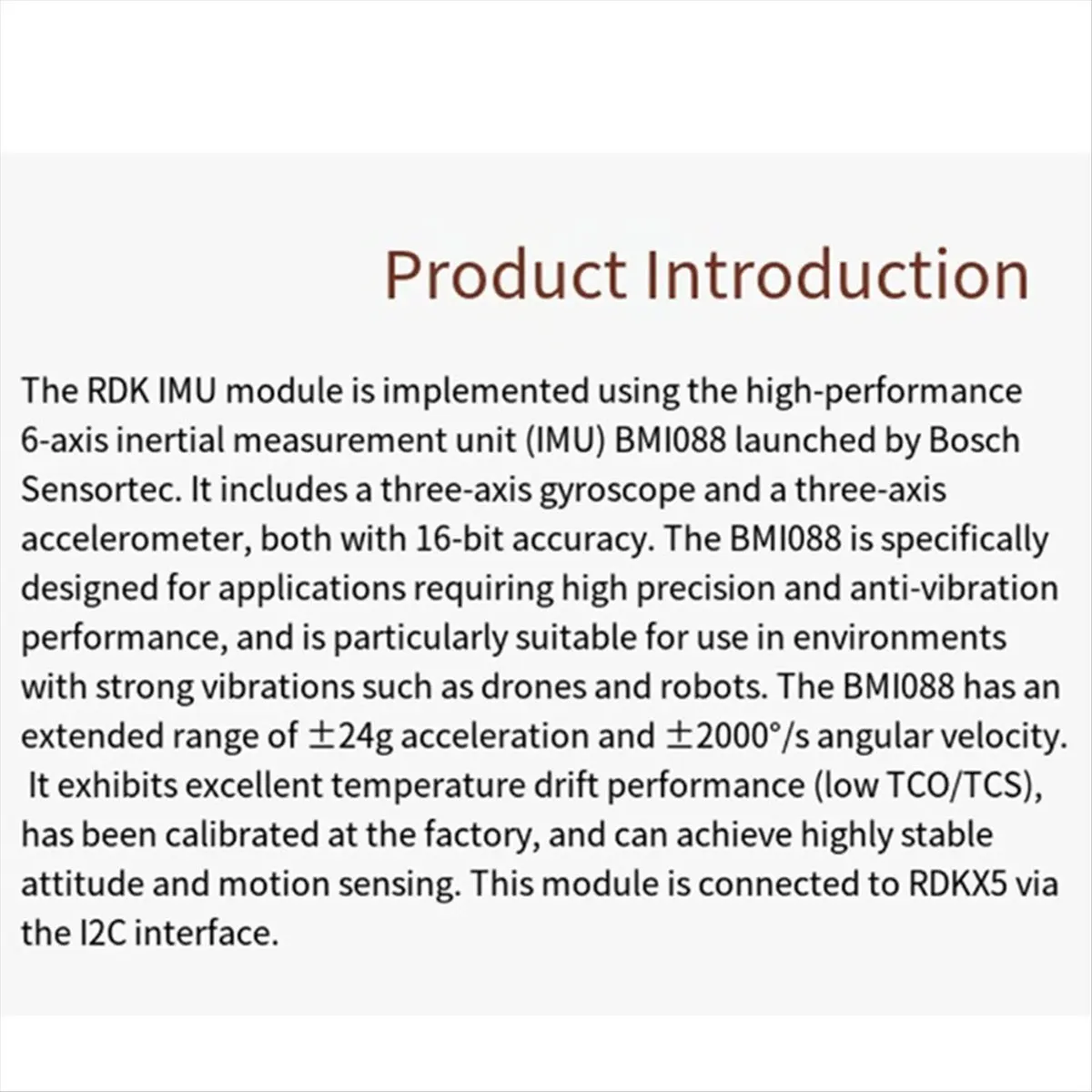 DTC5 RDK X5 IMU Module for Drones Robotics 6-Axis Inertial Measurement Unit with Advanced 3-Axis Gyroscope
