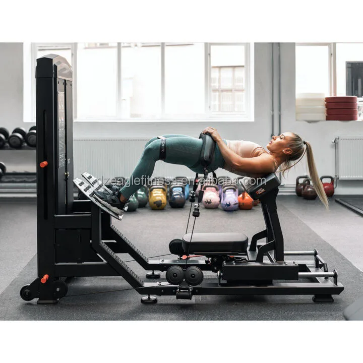 OEM Professional Commercial Strength Training Glute Exercise Pin Loaded Hip Thrust Machine