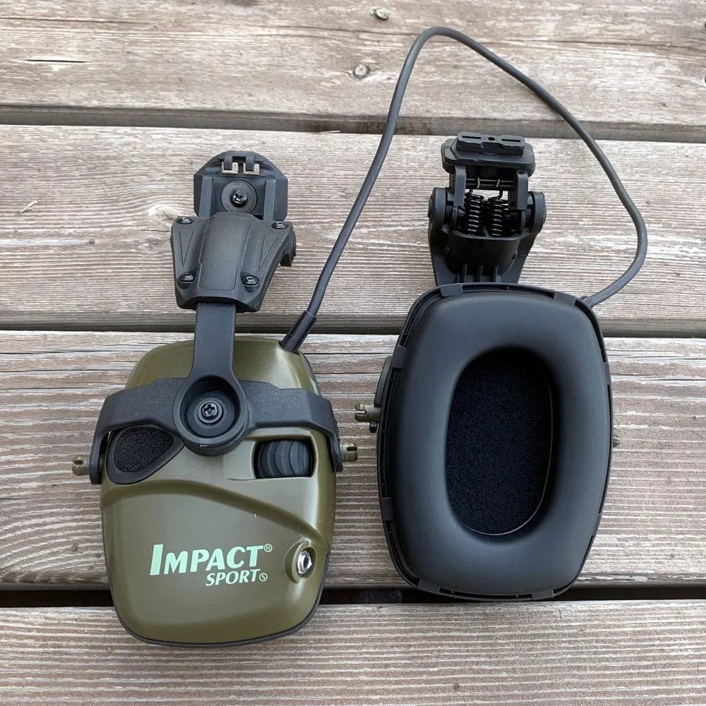 Tactical Helmet ARC/Wendy Rail Mount Adapter Compatible with Howard Leight for Tactica Hearing Protection Honeywell Impact Sport