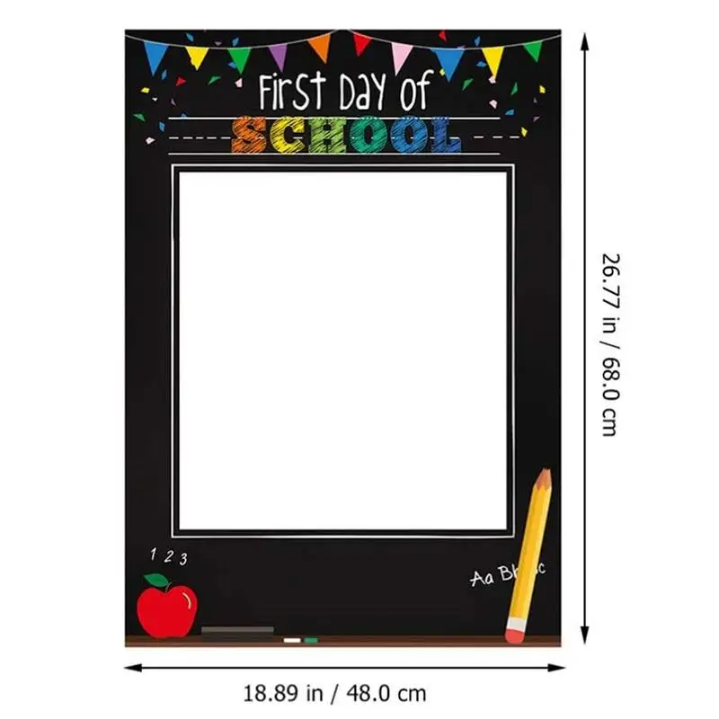 Imagem -06 - Photo Frame Decoração para Meninos e Meninas Pré-escolares Primeiro Dia de Escola Selfie Fotografia Material para Festa